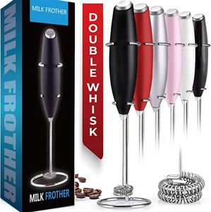Powerful Milk Frother Handheld Foam <b>Maker</b> Lattes Automatic Whisk Drink Mixer for Coffee Battery Operated - Product Image 1
