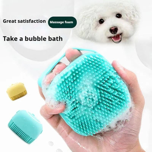 Cepillo de Baño y Masaje para Perros Pequeños, Herramienta de Limpieza y Baño para Mascotas, Suministros de Silicona para Perros Pequeños - Product Image 2