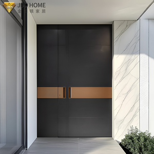 Porta d'Ingresso in Acciaio Moderna su Misura, Resistente alle Intemperie, Durevole e Antiruggine per Applicazioni di Sicurezza Esterne - Product Image 1