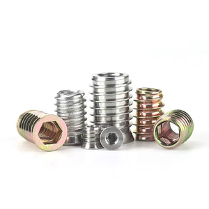 Tuercas de inserción hexagonales avellanadas Bibo Yaente con roscas internas y externas para muebles - Tuercas para muebles - Product Image 1
