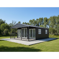 Maisons conteneurs détachables prêtes à vivre, 2 chambres, maison préfabriquée portable, mini-maison mobile, école, bureau, style méditerranéen