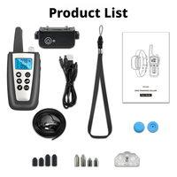 1000M Fernbedienungs-Hundetrainingshalsband IP67 Wasserdicht 100 Stufen Schock Vibration Piepton Mit Taschenlampe Unterstützt 3 Hunde Wiederaufladbar