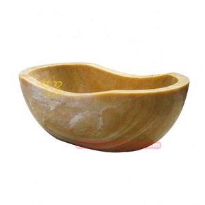 Baignoire en marbre blanc Décoration d'intérieur Sculpture Prix bon marché Ornements de salle de bain à vendre - Product Image 6