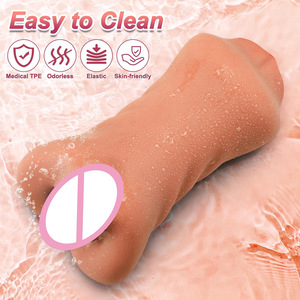 Männlicher Mastur bator Künstliche <span class=keywords><strong>Vagina</strong></span> Mund tasche Frauen Muschi Sex puppen Handbuch Männlicher Masturbation becher Sexspielzeug für Erwachsene für Männer - Product Image 3