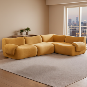 Sofá Perezoso Comprimido, Sofá de Ocio de Tela Suave para Escenas de Entretenimiento Diario en Interiores - Product Image 5