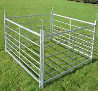 Panneaux de clôture portables galvanisés pour moutons et chèvres, faciles à assembler, fournis directement par l'usine, pour la ferme