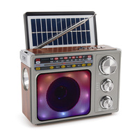 MLK-8108 Hot Selling Solar Vintage Radio tragbare FM AM SW Radio eingebaute Lautsprecher wiederauf ladbare Radio
