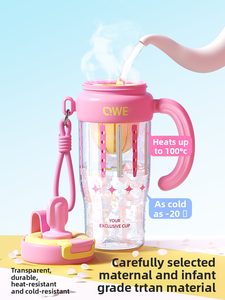 Vaso Gigante con Pajita para Bebidas Frías, Ideal para Deportes al Aire Libre <span class=keywords><strong>de</strong></span> Verano, Gran Capacidad, para Viajes y Camping, Vaso para Beber Directo en el Auto - Product Image 3