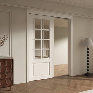<span class=keywords><strong>Rail</strong></span> suspendu intérieur de maison villa personnalisé portes coulissantes rétro français balcon cuisine chambre à coucher <span class=keywords><strong>porte</strong></span> à <span class=keywords><strong>double</strong></span> cloison en aluminium - Product Image 4