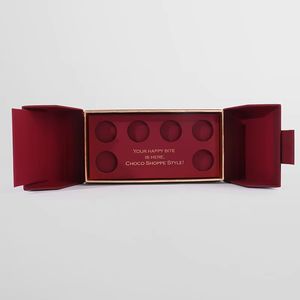 Caja de Regalo de Papel para Dulces y Chocolates, Personalizada, de Lujo, Vacía, con Insertos, para Bodas y Ramadán - Product Image 5