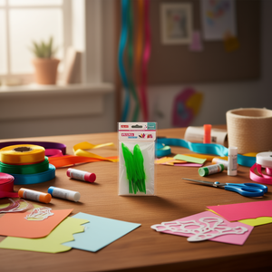 Piume verdi ILAN Pluma 11 cm per artigianato e decorazioni - Product Image 3