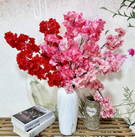 Fleurs artificielles, branches de cerisier, arrangement de fleurs blanches avec vase pour mariage, événement, décoration de fête à domicile