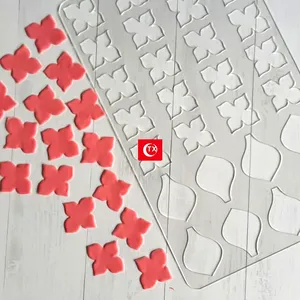 TX Flower Making Stencils Chocolate Mold Baking Tools For Garnish Kitchen Tools Decor Cake Tools Accessories Decorating Supplier