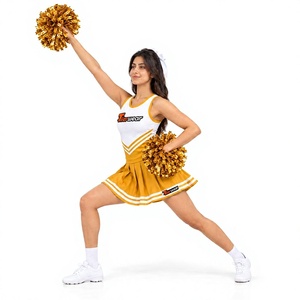 Tiierwear Women's Cheerleading Uniform Set Short <b>Pleated</b> <b>Skirt</b> Sleeveless Breathable Quick Dry for <b>School</b> Teams Sports Squads - Product Image 4