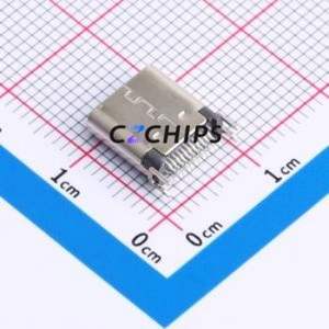 HC-TYPE-C-24P-CP1.0-5A-L8.8-01 USB Connector SMD Connector Type-C USB 3.1 Female Clamp Plate - Product Image 2