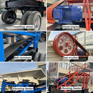 Tout nouveau concasseur à mâchoires mobile PEX250*1000 avec convoyeur pour le broyage <span class=keywords><strong>des</strong></span> déchets de construction, concasseur à mâchoires pour pierre de quartz - Product Image 4