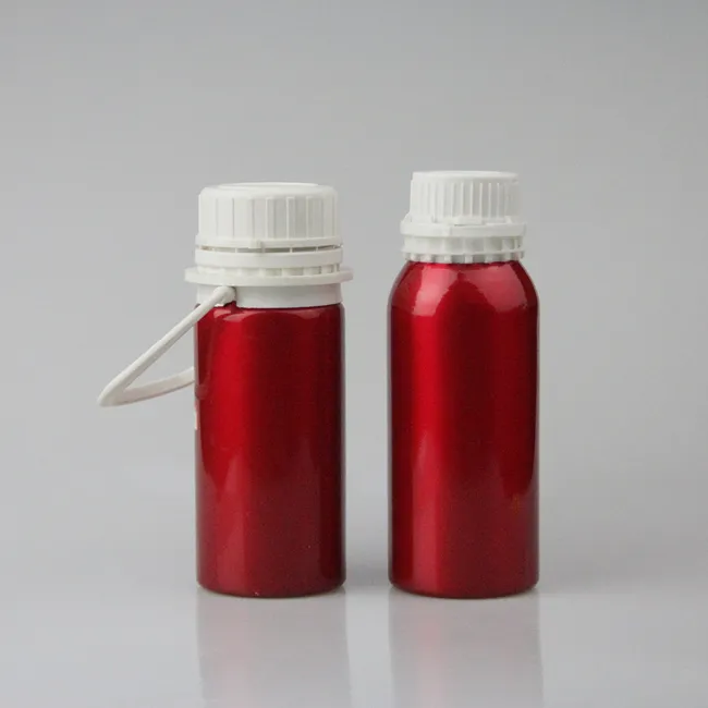 צבע מותאם אישית ebi מתכת ריק ניחוח שמן אתרי אלומיניום בקבוק ארומה חיוני שמן אלומיניום בקבוקים עם מכסה ברור