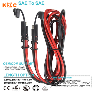 สายต่อพ่วงไฟ SAE to SAE ขนาด 20AWG 2 ขา 12V หุ้มฉนวน PVC - Product Image 6