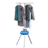 Secadora de Ropa Eléctrica Doméstica, Tendedero Plegable Calefactado, Cubierta Deshumidificadora, Carcasa de Plástico, Capacidad de 10 kg, 1000 W, Semi-Automática