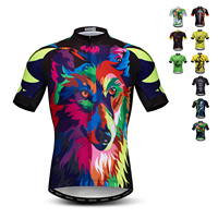 Weimostar camisa de ciclismo masculina, uniforme de bicicleta personalizada, manga curta, oem, verão