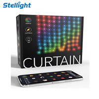 Guirlande lumineuse intelligente pour rideau, 400 LED, 2 m, CRI 80, dimmable, indice de protection IP65, pour chambre à coucher, décoration de Noël et de fêtes