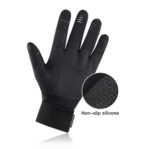 Gants <span class=keywords><strong>de</strong></span> <span class=keywords><strong>ski</strong></span> d'hiver, écran tactile, imperméables, coupe-vent, chauds, pour la moto, la motoneige, en polyester - Product Image 4