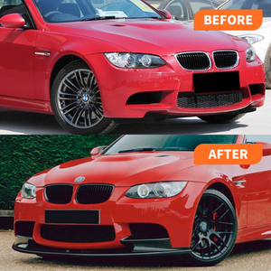 Pour <span class=keywords><strong>BMW</strong></span> Série <span class=keywords><strong>3</strong></span> M3 E90 E91 E92 E93 2007 2013 Kit de fusées d'aile de lèvre de séparateur avant - Product Image 3