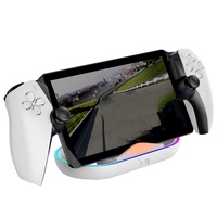 Station de charge PG-P5P02 pour console de jeu PS5 Portal avec support de chargeur lumineux RGB pour accessoires de jeu PS Portal