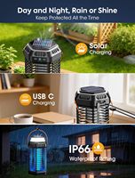 Lampe anti-insectes électronique portable rechargeable pour la maison et le jardin, tue-moustiques et mouches, utilisation extérieure