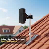 Antenne TV numérique extérieure et intérieure ANTOP HDTV pour la réception des signaux DVB-T/T2, ATSC, ISDB-T et DTMB