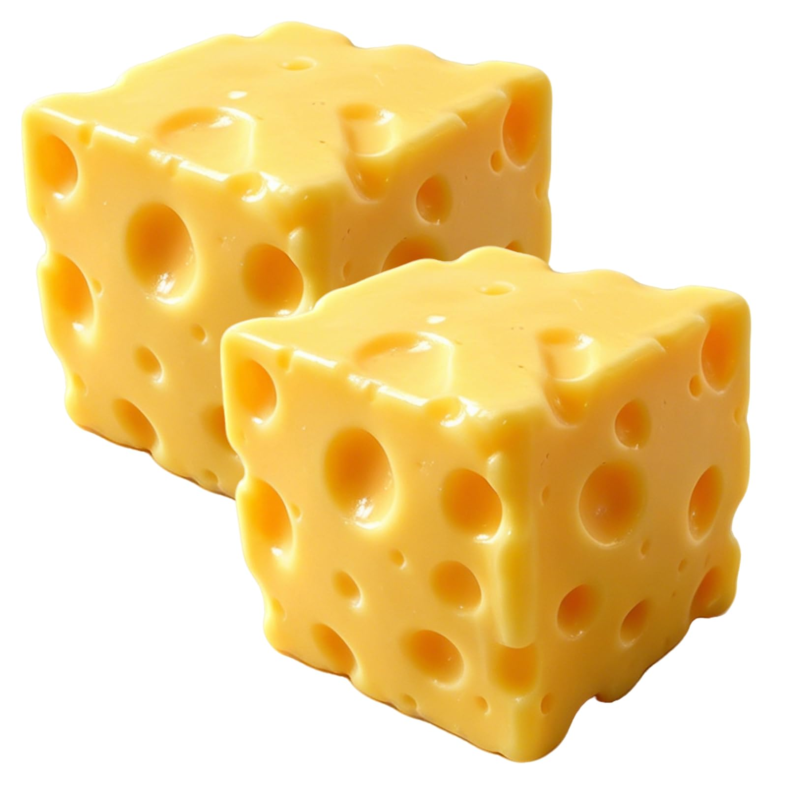 Fromage carré de 7 cm - jaune moyen