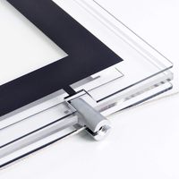 Cadre lumineux LED en acrylique pour affiches publicitaires A0/A1/A2/A3/A4, support de panneau pour affichage en vitrine de bureau ou immobilier
