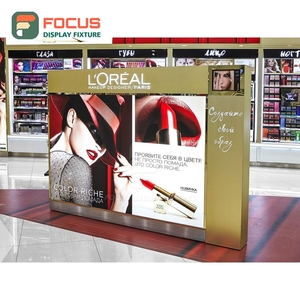 Industrial Designer Store <b>Brushed</b> Stainless Steel Display Case Retail Solution Provider Beauty Store Design - Product Image 5