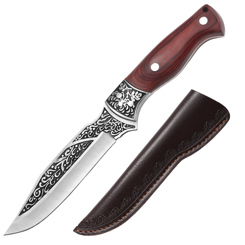 Cuchillo deshuesador de madera roja