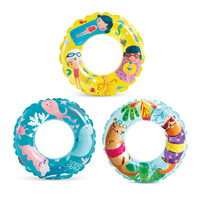 Anneau de natation gonflable, design à la mode, prix d'usine, animal rose, anneau flottant pour adultes et enfants