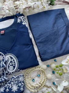 ชุดสูทผ้าฝ้ายสวยๆสำหรับผู้หญิงชุดแฟนซีพร้อมกางเกงทำงาน - Product Image 6