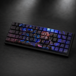 Ensemble de touches PBT personnalisées LOL <span class=keywords><strong>Hextech</strong></span> Annie, 68 touches imprimées sur le côté, sublimation par transfert thermique, profil Cherry pour clavier mécanique - Product Image 1