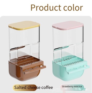 Comedero Automático para Loros, Separación de Plástico y Alimento, Anti-Salpicaduras, Taza de Comida Externa Integrada, Ranura para Caja de Comida - Product Image 4