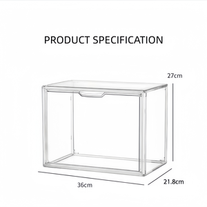 Cajas de Exhibición Acrílicas Transparentes Modernas con Puerta Magnética, para Artículos de Lujo, Coleccionables, Carteras, Libros, Juguetes - Product Image 3
