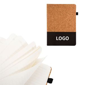 Notebook Eco-Friendly Leather Minimalist <b>A5</b> <b>Diary</b> with UV Printing Elastic Band Fabric Texture for Business Office - Product Image 1