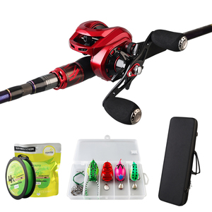 1.8m 2.1m nouveauté canne à pêche tiges de carbone 4 Sections canne à lancer et moulinet Combo articles de pêche <span class=keywords><strong>ensemble</strong></span> complet avec sac - Product Image 2