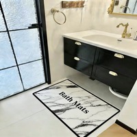 Tapis de bain en caoutchouc de qualité supérieure, motif dessin animé mignon, en pierre de diatomite antidérapante, personnalisable