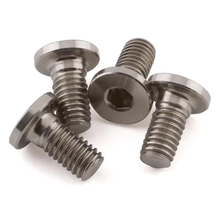China Factories screw manufacturer m5 m4 m3 m2.5 m2 hex socket head low profile machine screws titanium/stainless steel