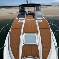 Plateforme de bain et tapis de cockpit pour bateau Bayliner 2855 (2000) – Mousse EVA imitation teck, style SeaDek MarineMat Gatorstep, auto-adhésif