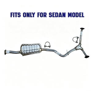 Conjunto de silenciador de escape compatible con: Subaru Impreza 2.5L 2008-2011, sistema de escape de acero inoxidable, tubo de escape - Product Image 6