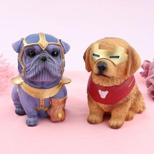 Personalizada al por mayor de resina regalos de cumpleaños para niños artículos de decoración del hogar Linda hucha regalo perro estatua caja de dinero <span class=keywords><strong>Huchas</strong></span> - Product Image 4