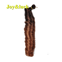 Tresses synthétiques en spirale pour femmes, Extensions capillaires à boucle française, couleur grise ombrée, haute température, vente en gros, 9 pouces