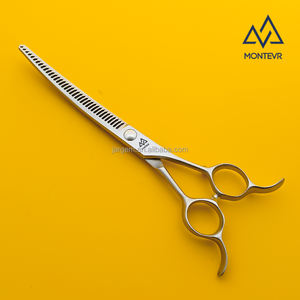 Neues Design Japan VG10 Haustiers chere 7 Zoll 37 Zähne Hunde pflege Schere 3 in <span class=keywords><strong>1</strong></span> gebogene Tier pflege produkte - Product Image 1