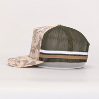 Topi Trucker 5 Panel Berjaring dengan Logo Kustom untuk Aktivitas Luar Ruangan, Pantai, dan Memancing di Australia