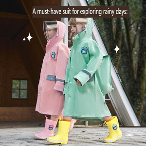 Nouveau style <span class=keywords><strong>imperméable</strong></span> intégral pour enfants avec sac à dos intégré, idéal pour les enfants d'âge moyen et plus âgés - Product Image 3